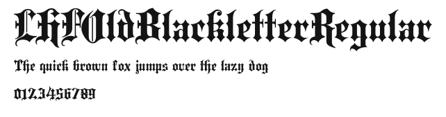 LHFOldBlackletterRegular Preview
