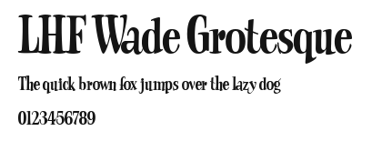 LHF Wade Grotesque Preview