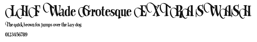 LHF Wade Grotesque EXTRA SWASH Preview