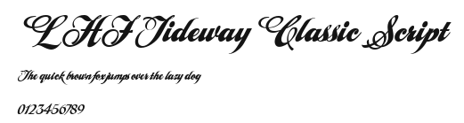 LHF Tideway Classic Script Preview