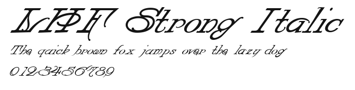 LHF Strong Italic Preview