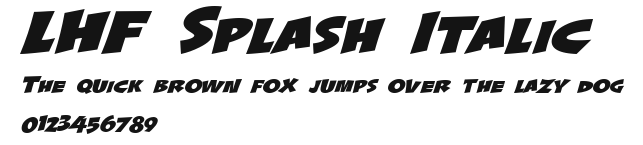 LHF Splash Italic Preview