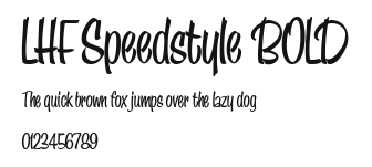 LHF Speedstyle BOLD Preview