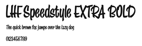 LHF Speedstyle EXTRA BOLD Preview