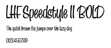 LHF Speedstyle II BOLD Preview