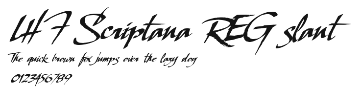 LHF Scriptana REG slant Preview