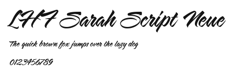 LHF Sarah Script Neue Preview
