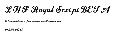 LHF Royal Script BETA Preview