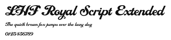 LHF Royal Script Extended Preview