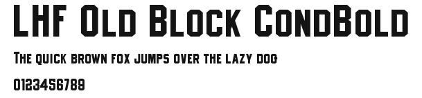 LHF Old Block CondBold Preview