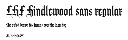 LHF Hindlewood sans regular Preview