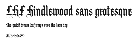 LHF Hindlewood sans grotesque Preview