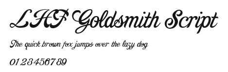 LHF Goldsmith Script Preview