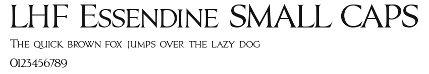 LHF Essendine SMALL CAPS Preview