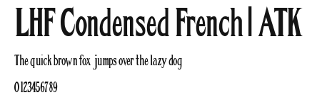 LHF Condensed French | ATK Preview