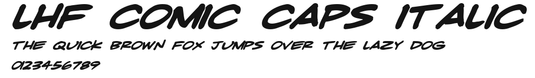LHF Comic Caps Italic Preview