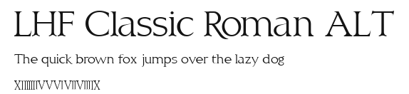 LHF Classic Roman ALT Preview