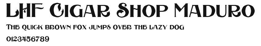 LHF Cigar Shop Maduro Preview