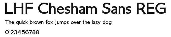 LHF Chesham Sans REG Preview