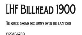 LHF Billhead 1900 Preview