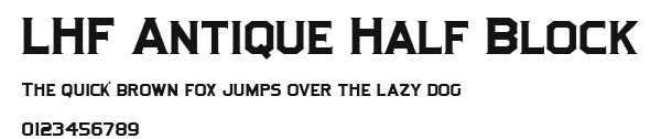 LHF Antique Half Block Preview
