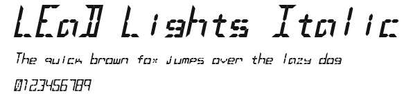 LEaD Lights Italic Preview