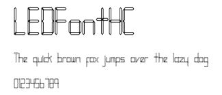 LEDFontHC Preview
