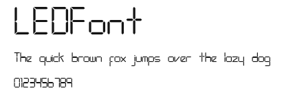 LEDFont Preview