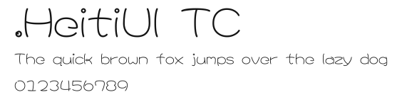 .HeitiUI TC.ttc [TrueType Collection]