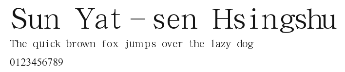Sun Yat-sen Hsingshu.ttf