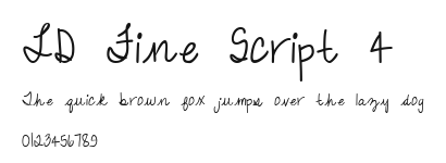 LD Fine Script 4 Preview