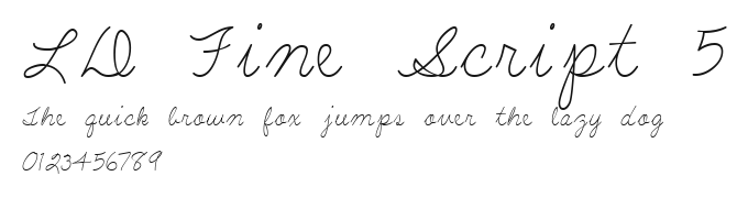 LD Fine Script 5 Preview