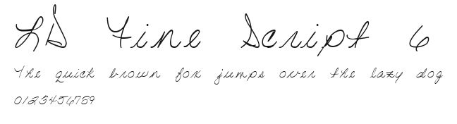 LD Fine Script 6 Preview