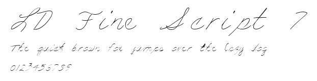 LD Fine Script 7 Preview