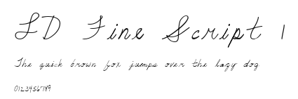 LD Fine Script 1 Preview