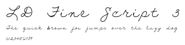 LD Fine Script 3 Preview