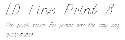 LD Fine Print 8 Preview