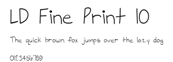 LD Fine Print 10 Preview