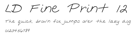 LD Fine Print 12 Preview