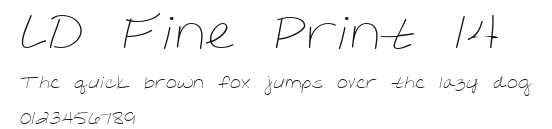 LD Fine Print 14 Preview