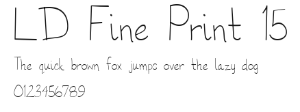 LD Fine Print 15 Preview