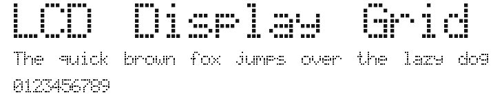 LCD Display Grid Preview