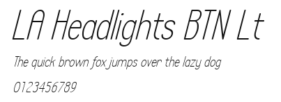 LA Headlights BTN Lt Preview