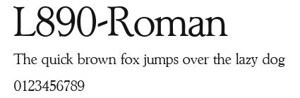 L890-Roman Preview