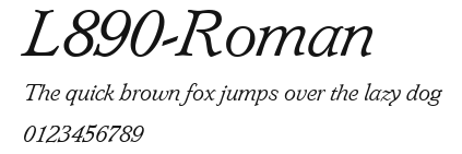 L890-Roman Preview