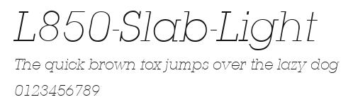 L850-Slab-Light Preview