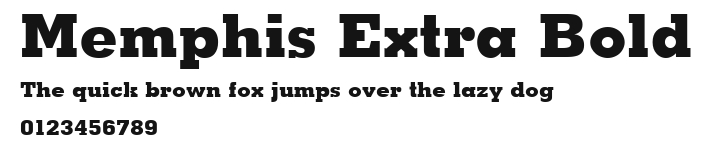 Memphis Extra Bold Preview