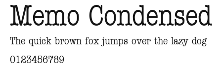 Memo Condensed Preview