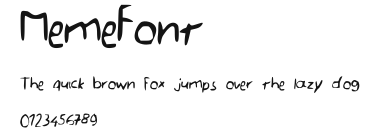 MemeFont Preview