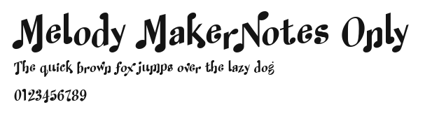 Melody MakerNotes Only Preview